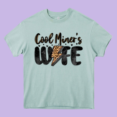 Cool Miner S Wife Heavy Core Tee Designed By Maliassmallbusiness