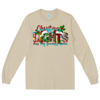 Mushroom christmas lights are my favorite Long Sleeve Tee - texasbilliewilder