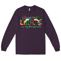 Plum christmas lights are my favorite Long Sleeve Tee - texasbilliewilder