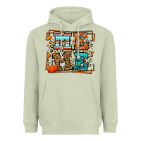 Matcha Fall Autumn Leopard Meme Heavyweight Hoodie - LillyAllenDesigns