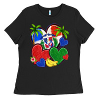 Dominican Repuclic Hearts Ladies Tee | Teevron