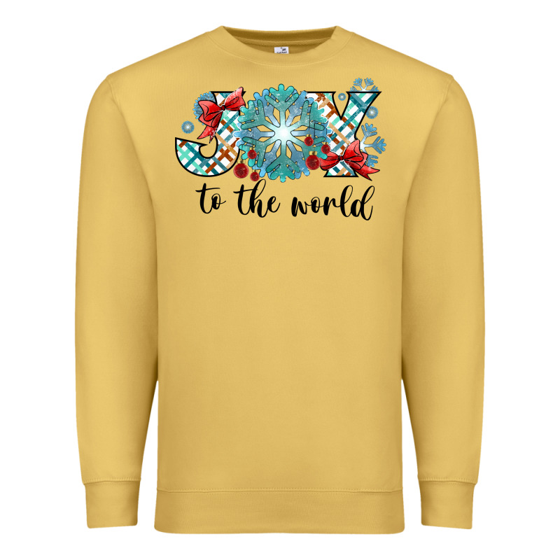Joy To The World Premium Sweatshirt by CowhideDigitalArt | Teevron