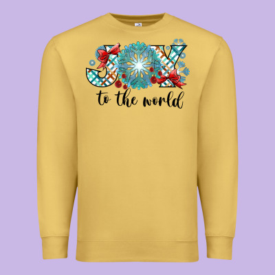 Joy To The World Premium Sweatshirt Designed By Cowhidedigitalart
