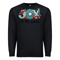 Black Joy to the World Premium Sweatshirt - CowhideDigitalArt