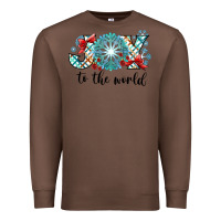 Chestnut Joy to the World Premium Sweatshirt - CowhideDigitalArt