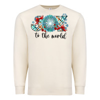 Sandshell Joy to the World Premium Sweatshirt - CowhideDigitalArt