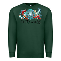 Sports Green Joy to the World Premium Sweatshirt - CowhideDigitalArt