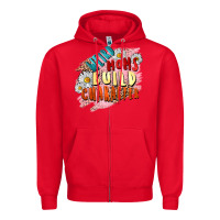 Red Weird moms build character Mother's Day Zipper Hoodie - FaDigitalArtStudio