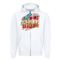 White Weird moms build character Mother's Day Zipper Hoodie - FaDigitalArtStudio