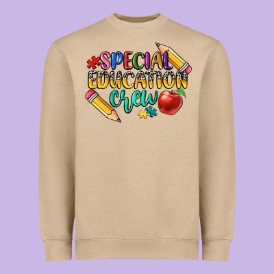 Special Education Crew Heavyweight Sweatshirt Designed By Cowgirlartshop