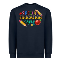 Navy special education crew Heavyweight Sweatshirt - CowGirlArtShop