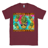 Burgundy summer pineapple Classic Tee - BarkalooDesign