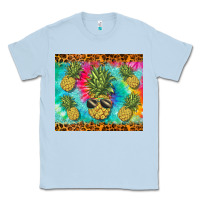 Dusty Blue summer pineapple Classic Tee - BarkalooDesign