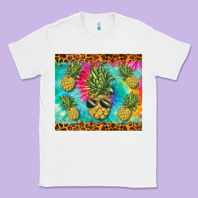 Summer Pineapple Classic Tee Designed By Barkaloodesign