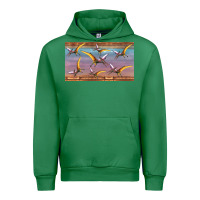 Emerald dinosaur pterodactyl sippy cup Urban Hoodie - Artiststas