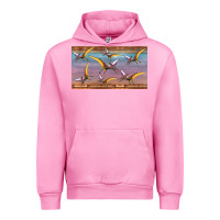 Fuchsia Pink dinosaur pterodactyl sippy cup Urban Hoodie - Artiststas