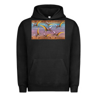 Pigment Black dinosaur pterodactyl sippy cup Urban Hoodie - Artiststas