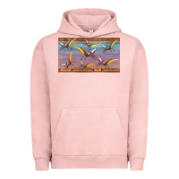 Pigment Salmon dinosaur pterodactyl sippy cup Urban Hoodie - Artiststas