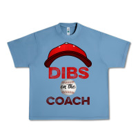 Pebble Blue Dibs On The Coach Baseball Urban Heavy Tee - Bettercallsaul