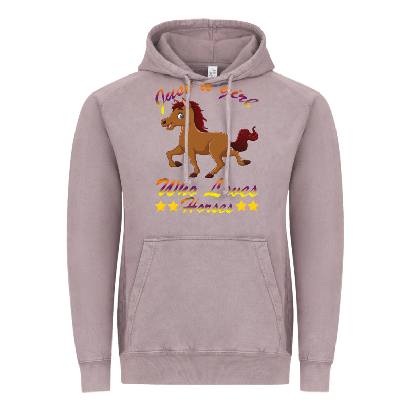 Just A Girl Who Loves Horses Vintage Hoodie by Bettercallsaul | Teevron