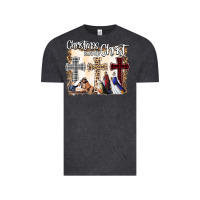 Vintage Black Christmas Begins With Christ Vintage Tee - Bettercallsaul