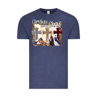Vintage Denim Christmas Begins With Christ Vintage Tee - Bettercallsaul