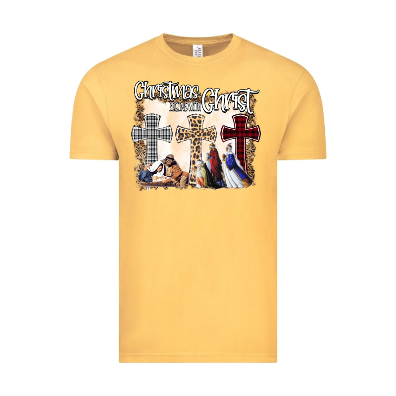 Christmas Begins With Christ Vintage Tee by Bettercallsaul | Teevron