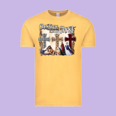 Christmas Begins With Christ Vintage Tee Designed By Bettercallsaul