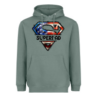 Sage American Super Dad Heavyweight Hoodie - LillyAllenDesigns