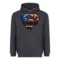 Smoke American Super Dad Heavyweight Hoodie - LillyAllenDesigns