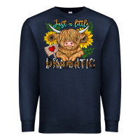 Navy just a little dramatic Premium Sweatshirt - CowhideDigitalArt