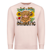 Pale Pink just a little dramatic Premium Sweatshirt - CowhideDigitalArt