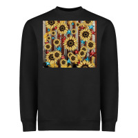 Black America flag sunflower star tumbler Heavyweight Sweatshirt - HowdyJamesFarm