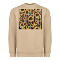 Mushroom America flag sunflower star tumbler Heavyweight Sweatshirt - HowdyJamesFarm