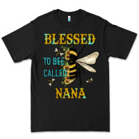 Black Blessed To Bee Nana Premium Tee - JahusDesignShop