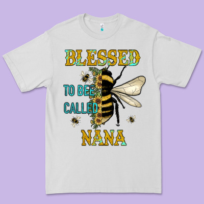 Blessed To Bee Nana Premium Tee Designed By Jahusdesignshop