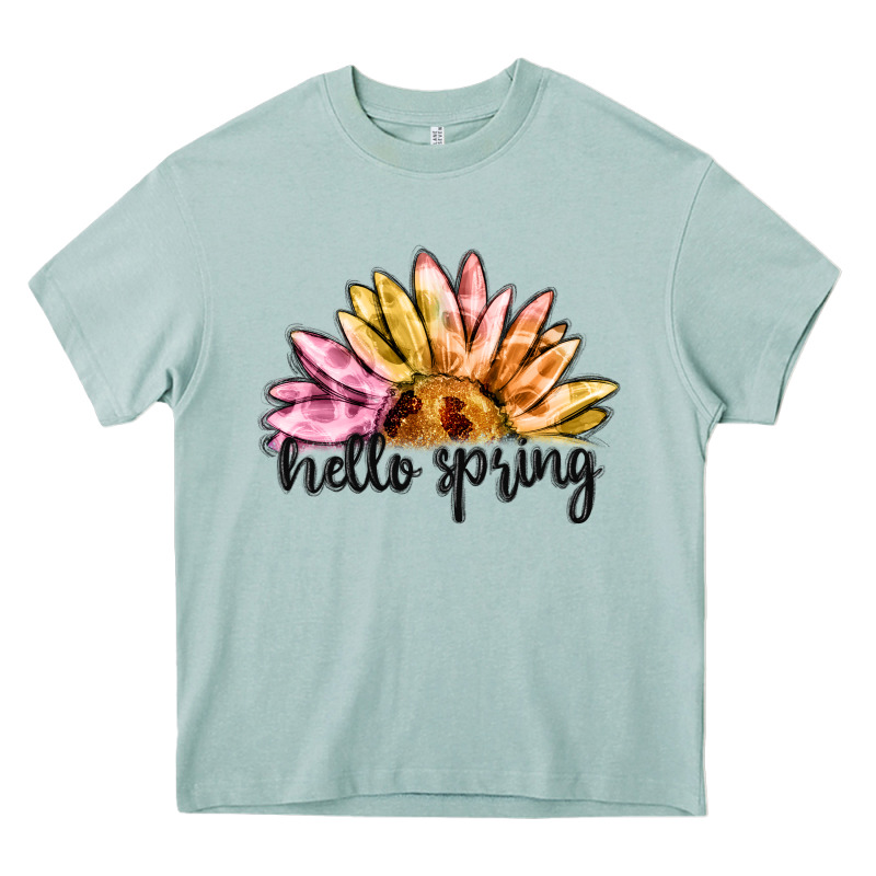 Hello Spring Heavy Core Tee by MaliasSmallBusiness | Teevron