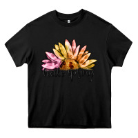 Black hello spring Heavy Core Tee - MaliasSmallBusiness