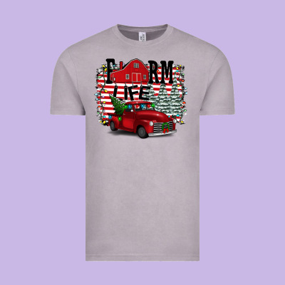 Farm Life Christmas Vintage Tee Designed By Bettercallsaul