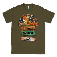 Army Green small town girl western windmill wooden boards Classic Tee - Jasminsmagicworld