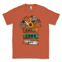 Small Town Girl Western Windmill Wooden Boards Classic Tee | Teevron