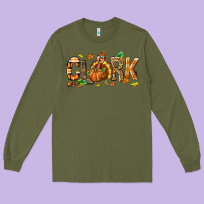 Personalized Thanksgiving Long Sleeve Tee Designed By Nancycooperartshop
