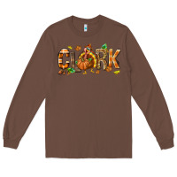 Chestnut Personalized Thanksgiving Long Sleeve Tee - NancyCooperArtShop