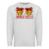 Dove Grey Jingle Bells Premium Sweatshirt - CowhideDigitalArt