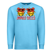 Ocean Blue Jingle Bells Premium Sweatshirt - CowhideDigitalArt