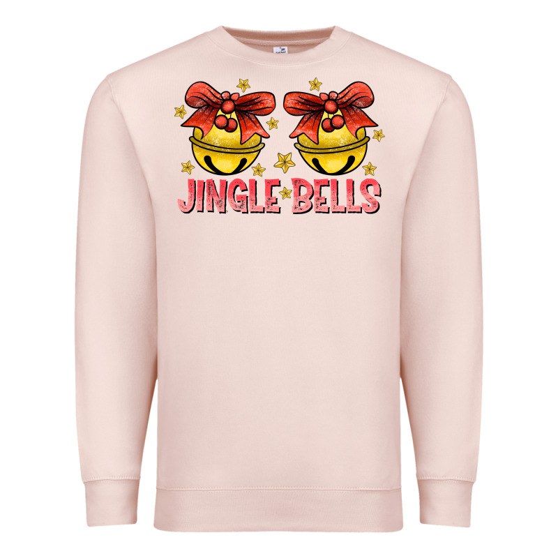 Jingle Bells Premium Sweatshirt by CowhideDigitalArt | Teevron