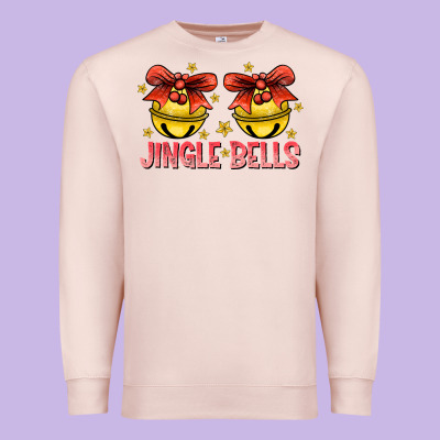 Jingle Bells Premium Sweatshirt Designed By Cowhidedigitalart