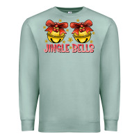 Seafoam Jingle Bells Premium Sweatshirt - CowhideDigitalArt