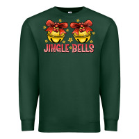 Sports Green Jingle Bells Premium Sweatshirt - CowhideDigitalArt
