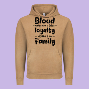 Blood Makes You Related Makes You Family Vintage Hoodie Designed By Bettercallsaul